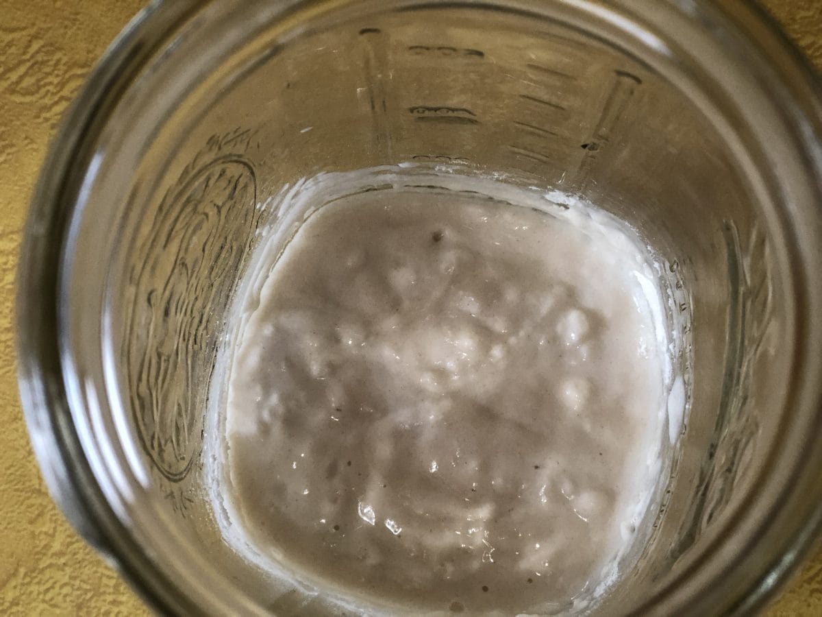 Make sourdough starter by catching wild yeast 2 Mix flour and water