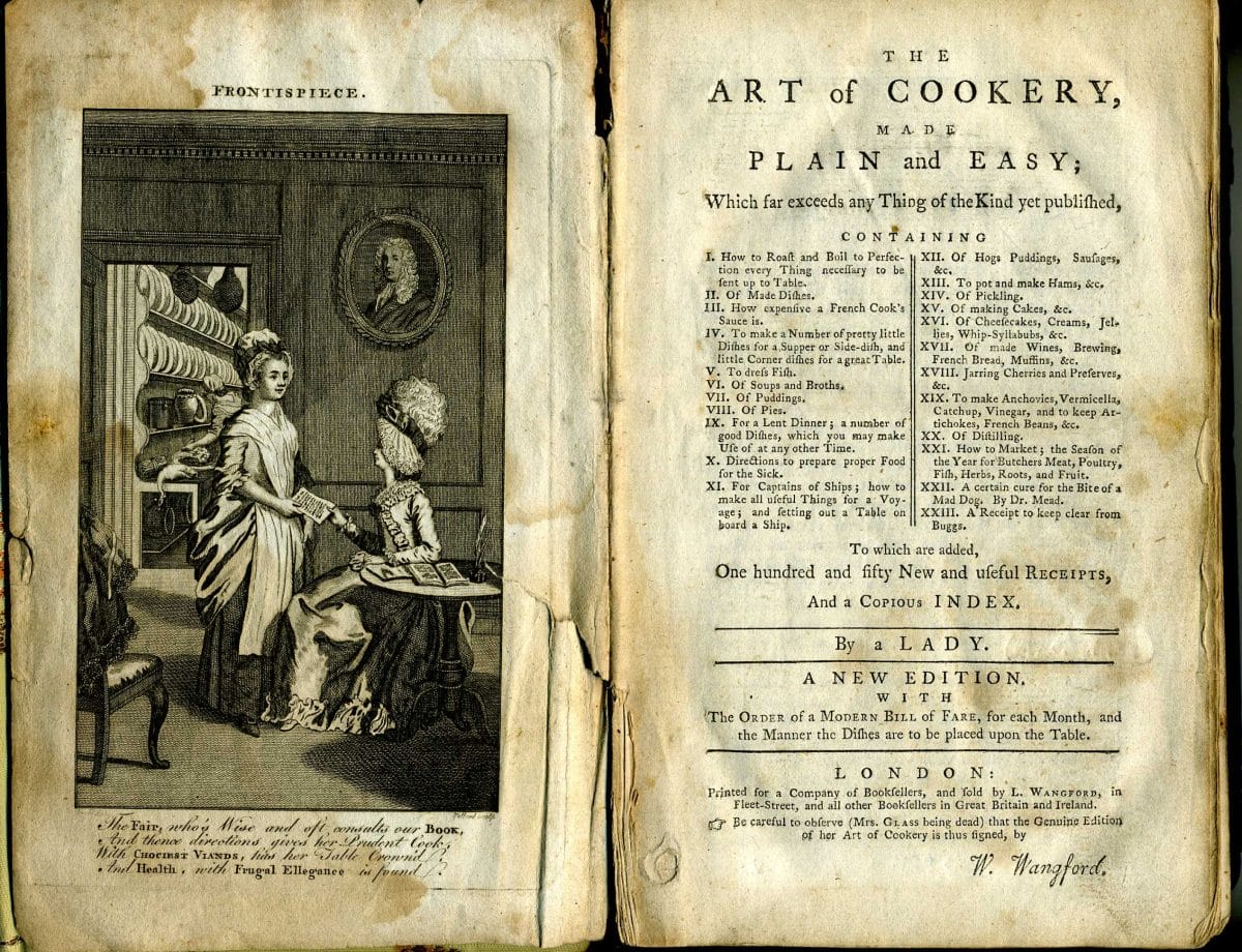 Art of Cookery frontispiece