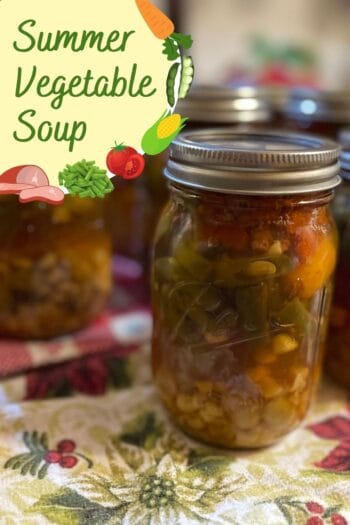 Pressure Canning Summer Vegetable Soup 1 Summer Vegetable Soup