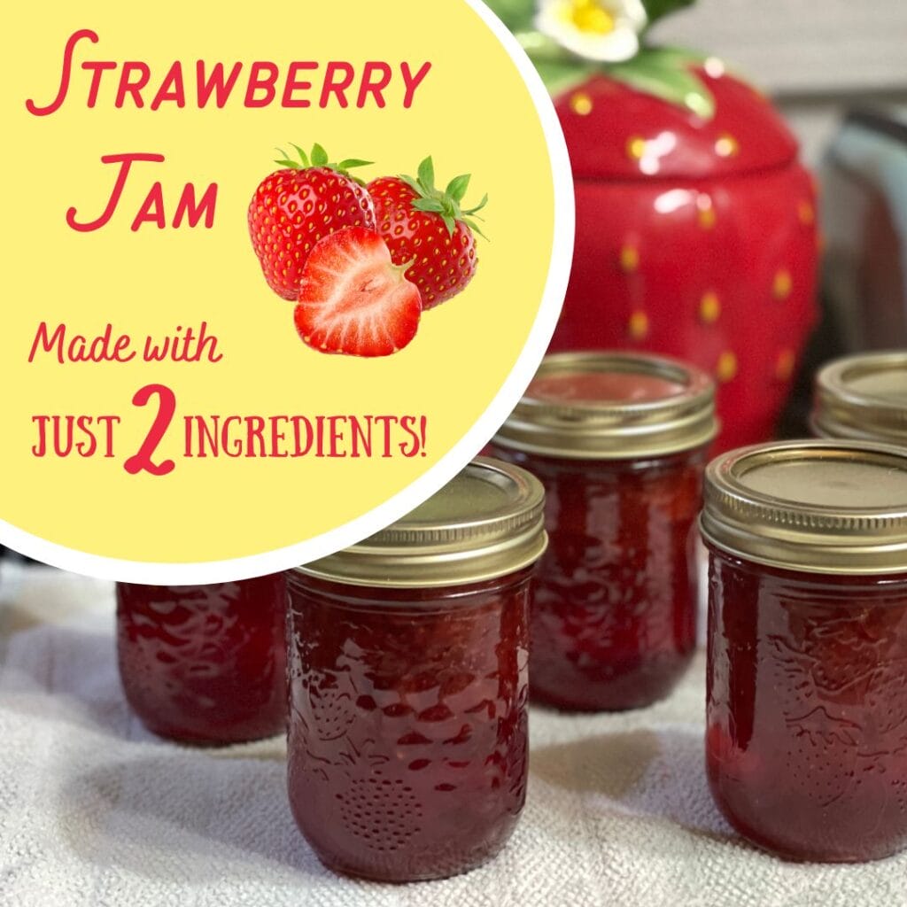 Easy Strawberry Jam Recipe (no pectin) 1 Easy Strawberry Jam